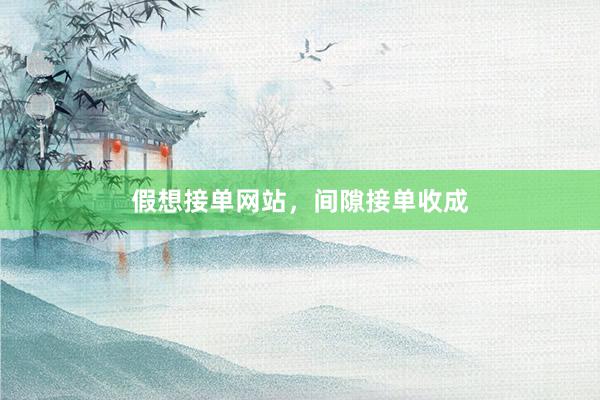 假想接单网站，间隙接单收成